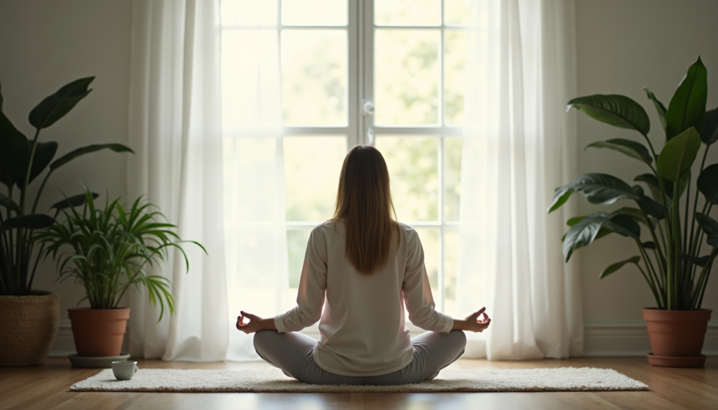 Confident individual standing tall, symbolizing mental resilience and inner strength