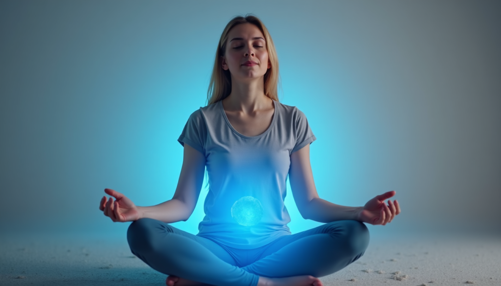 Silhouette showing emotion waves through the body to represent emotional pain